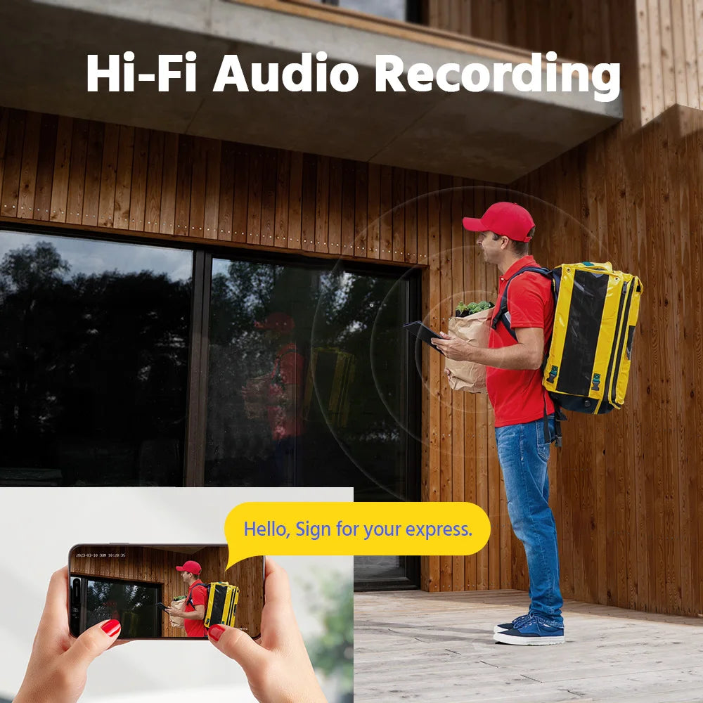 ANNKE 8CH 4K NVR With 4 IP Weatherproof Outdoor Cameras