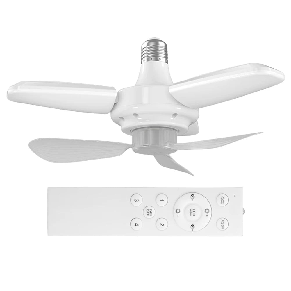 Sikiwind Modern Ceiling Fan With LED Light Remote Control Silent