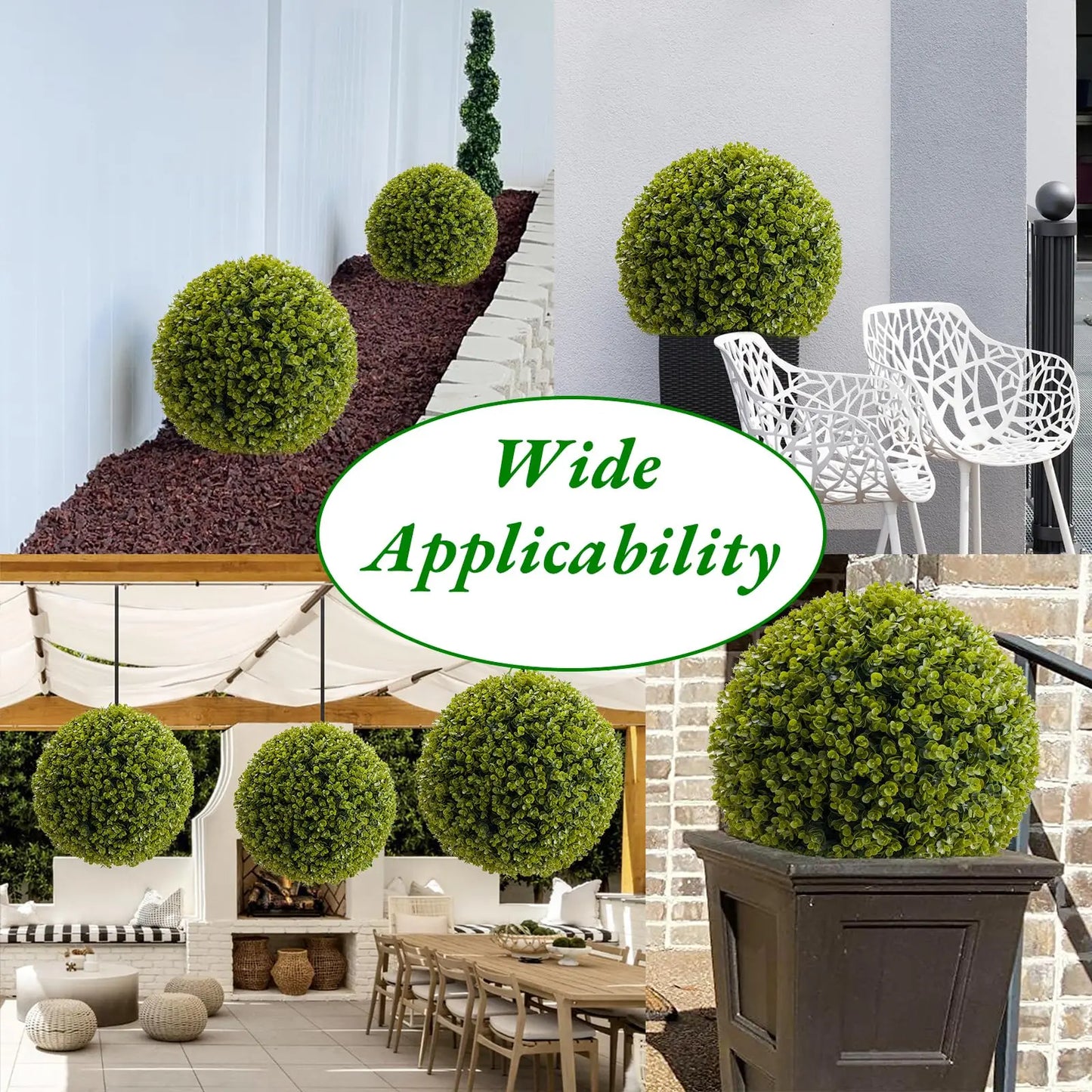 Studyset Artificial Topiary Cedar Balls Outdoor Garden Wedding Home Decor