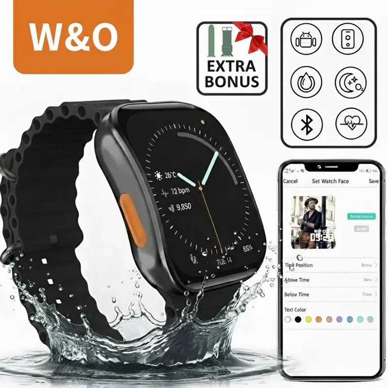 W&O Smartwatch For Women And Men With Calling And Sports