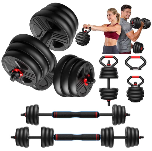 FED 5 In 1 Adjustable Dumbbell Set 20To90 LBS Workout