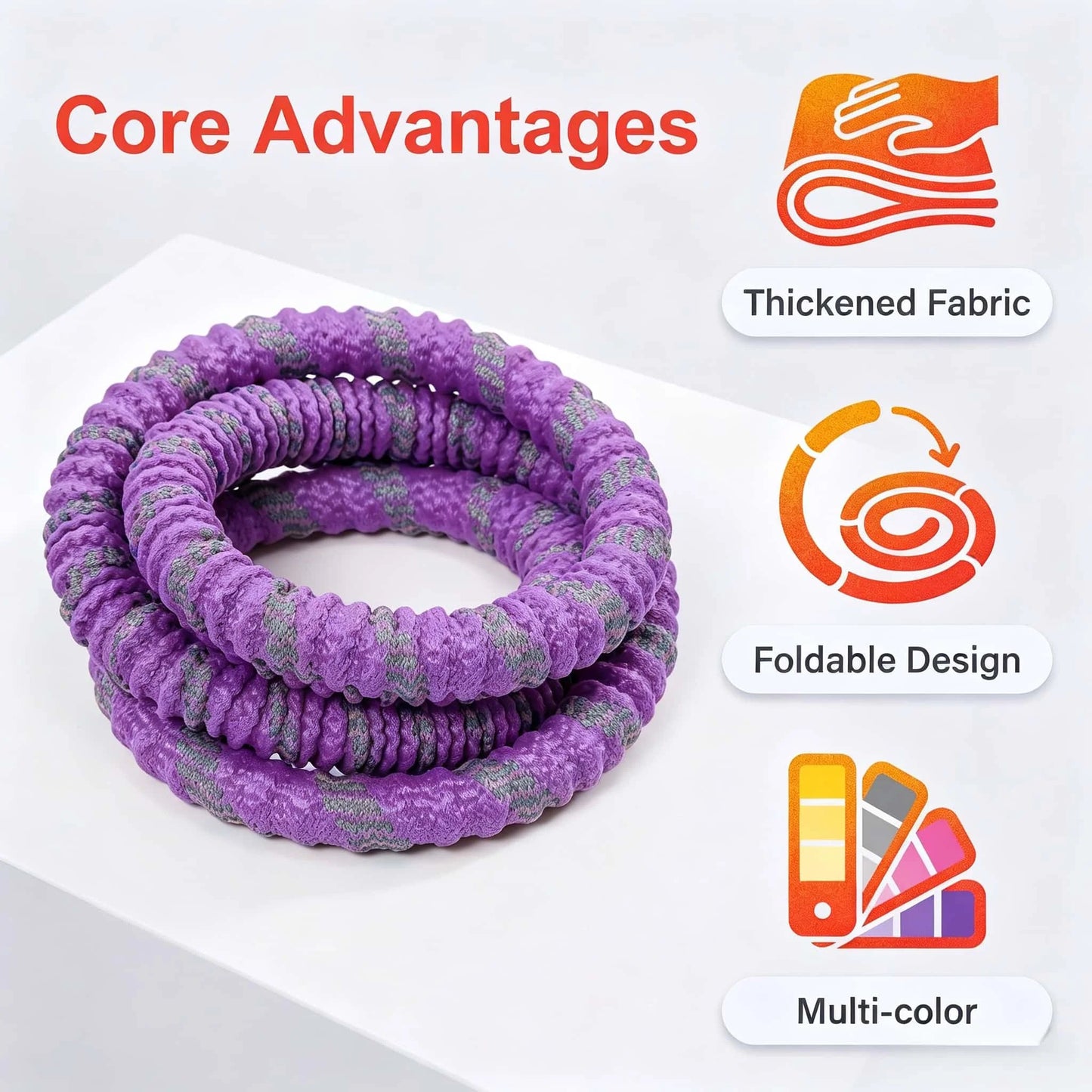 Fitness Circle Pilates Ring Foldable Silent Waist Friendly Portable