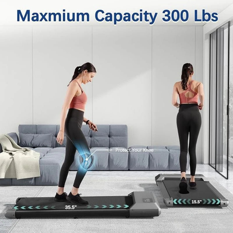 Superun 2In1 Home Treadmill 2.5HP Walking Running Fitness Machine