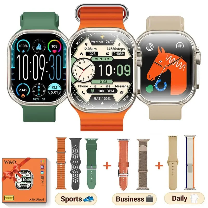 W&O Smartwatch IP67 Waterproof With 100 Sport Modes And Alerts