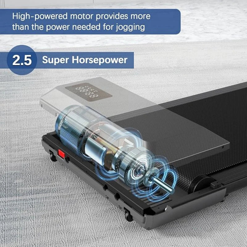 Superun 2In1 Home Treadmill 2.5HP Walking Running Fitness Machine