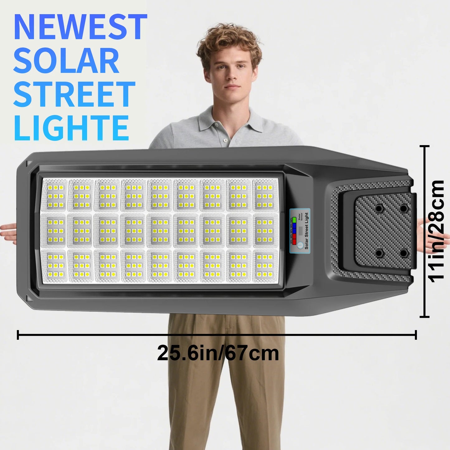 Outdoor Solar Security Light With Motion Sensor And Remote Control