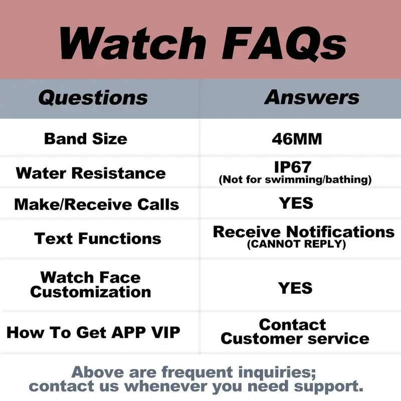 W&O Smartwatch For Women And Men With Calling And Sports