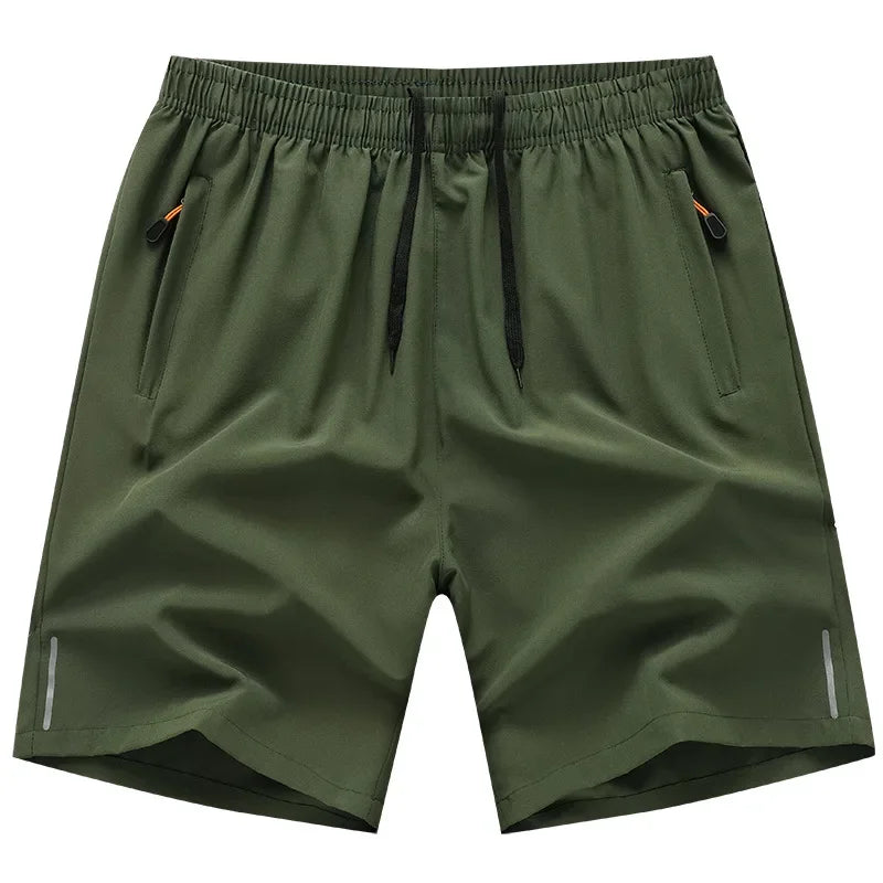 Summer Ice Silk Running Shorts For Men Quick Dry Breathable