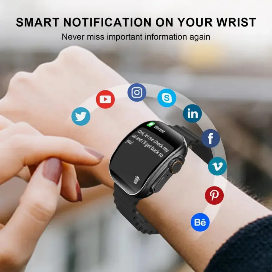 W&O Smartwatch IP67 Waterproof With 100 Sport Modes And Alerts