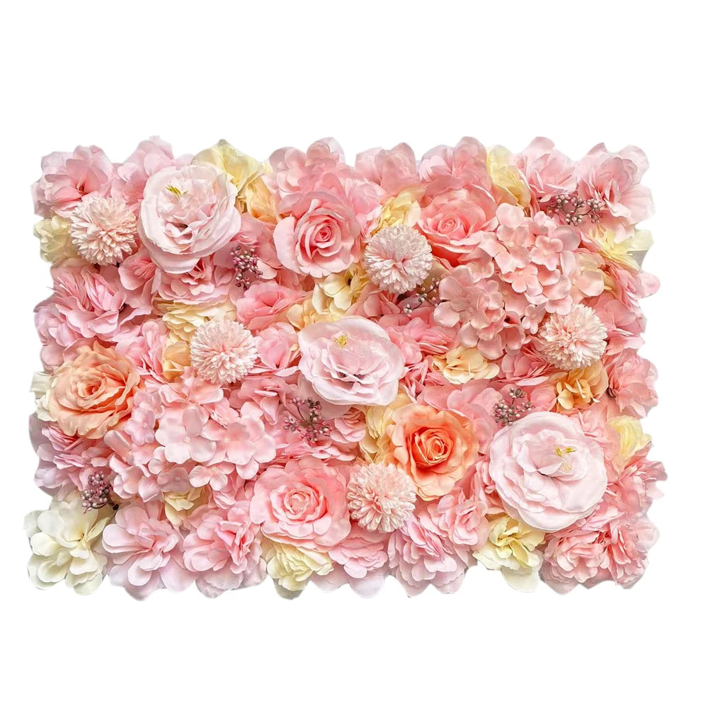 Meihon Artificial Rose Flower Wall Panel Wedding Decor