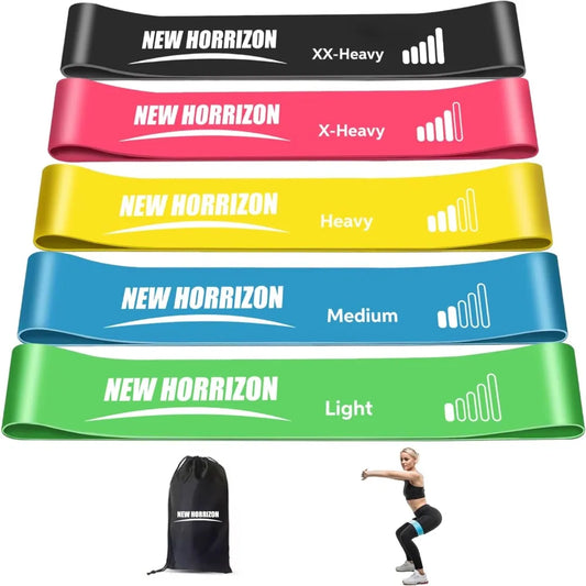 Resistance Bands Set With Carry Bag 5 Levels Home Gym