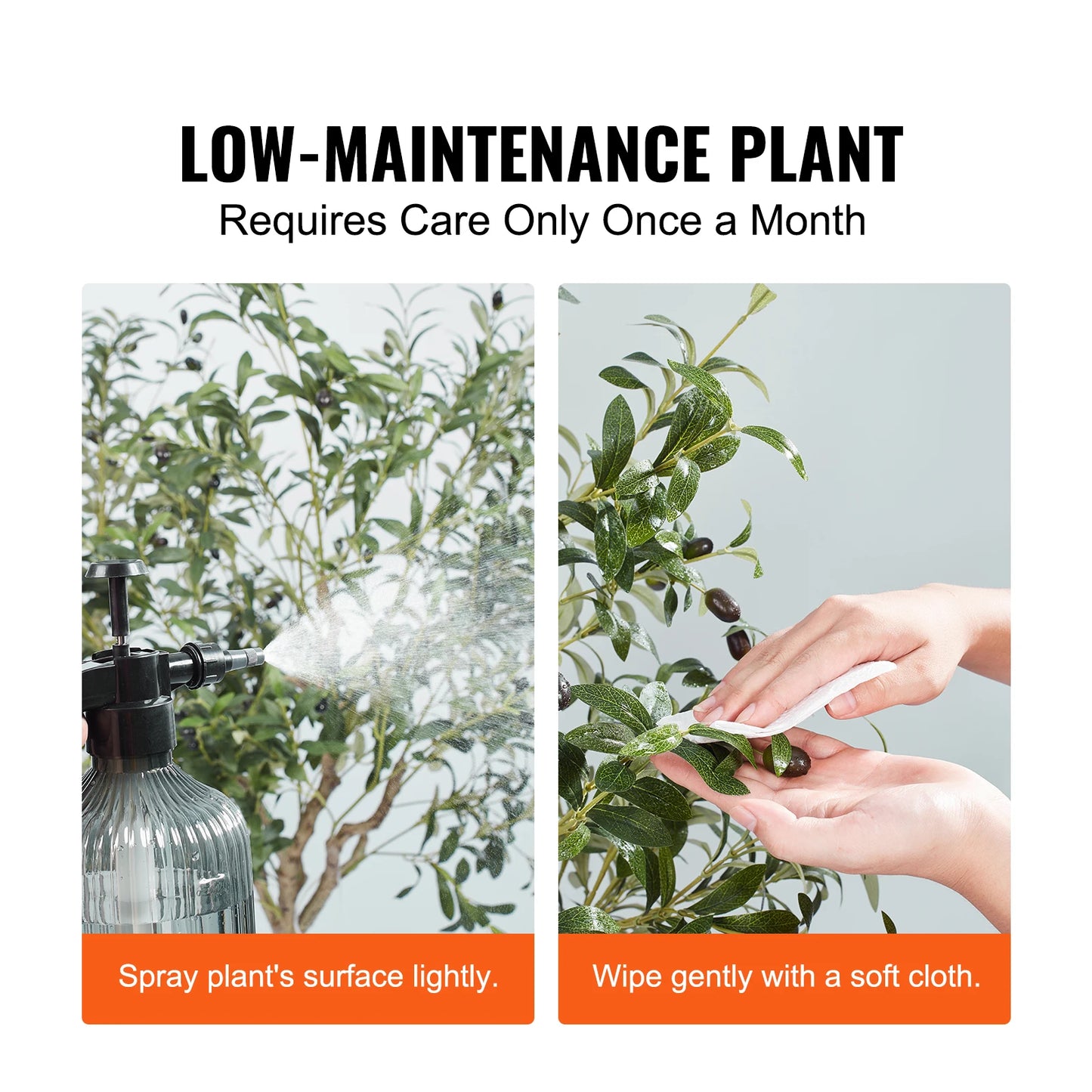 SucceBuy Artificial Olive Tree Faux Plant Sturdy Anti Tip Base