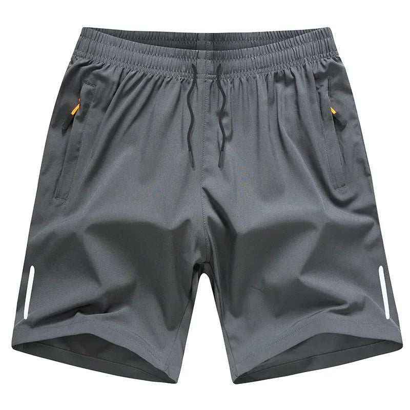 Summer Ice Silk Running Shorts For Men Quick Dry Breathable