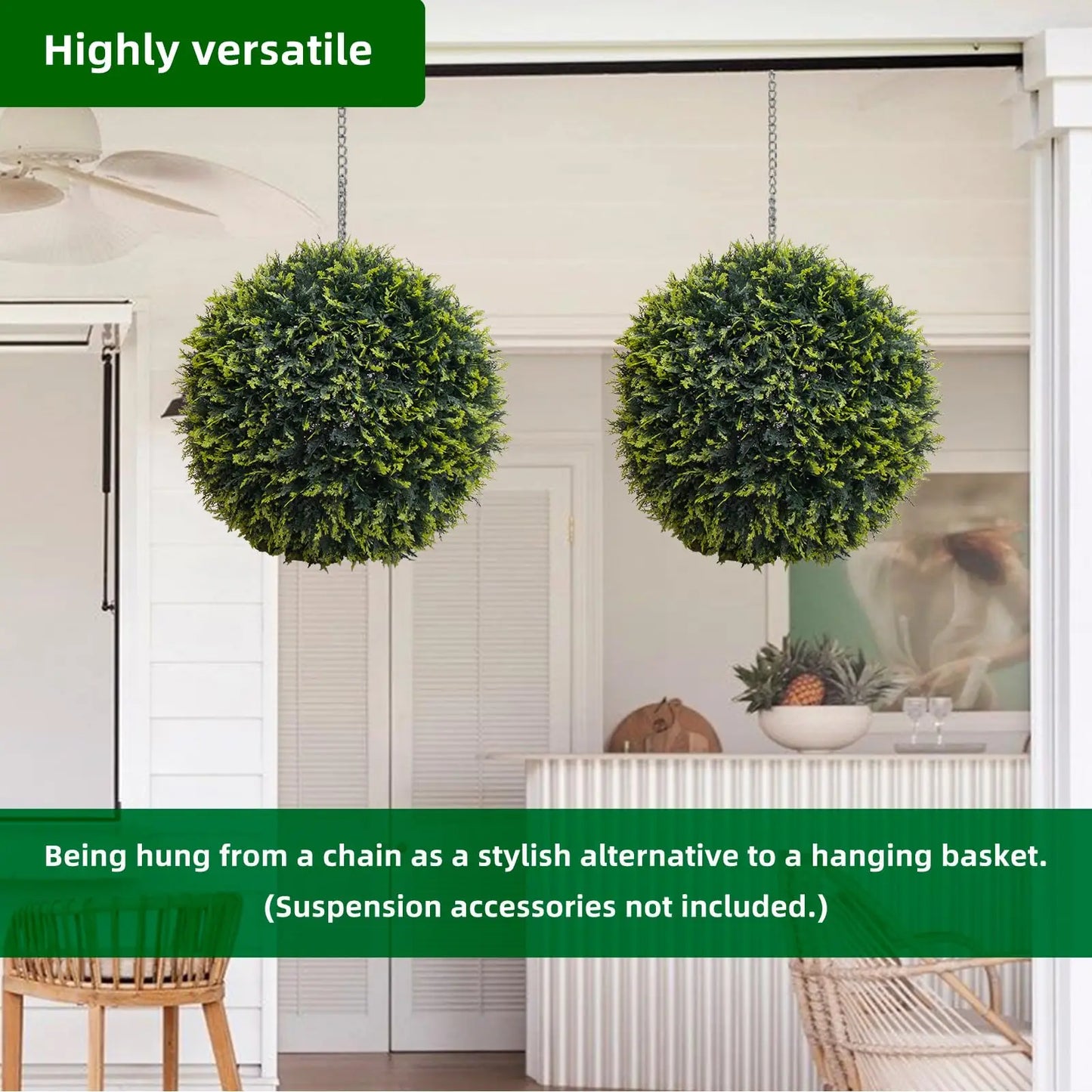 Studyset Artificial Topiary Cedar Balls Outdoor Garden Wedding Home Decor