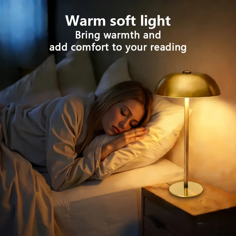 Mushroom Night Light With 3 Color Temperatures USB Rechargeable 1800mAh