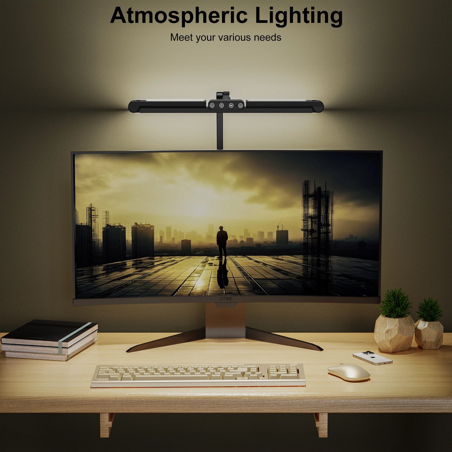 Aiopp Led Desk Lamp With Clamp Auto Dimming Architect Light