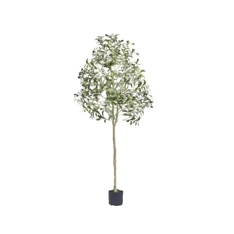 SucceBuy Artificial Olive Tree Faux Plant Sturdy Anti Tip Base
