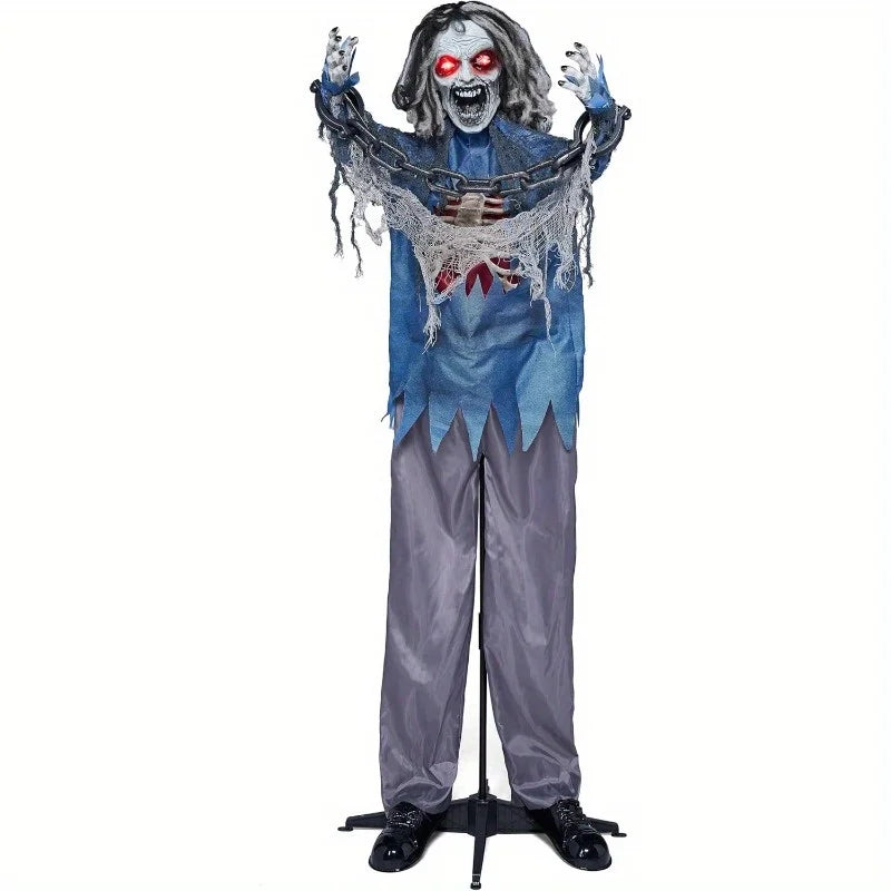 Joyfy Animatronic Zombie Halloween Decoration With Lights And Sound