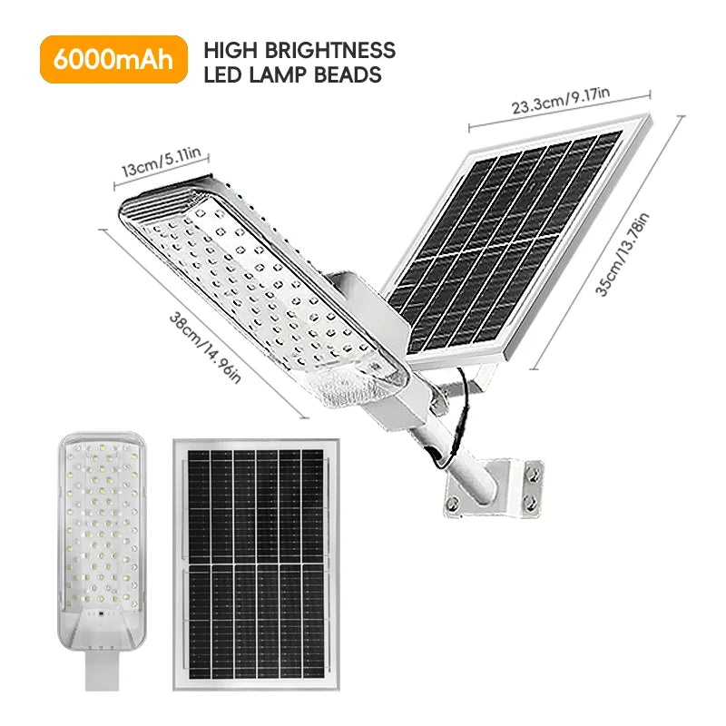 Outdoor Solar Street Lights Set With Motion Sensor And Remote