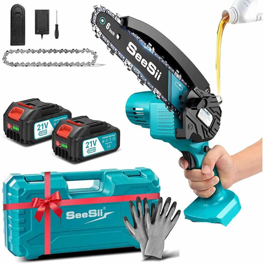 Seesii Cordless Mini Chainsaw For Makita 18V Battery Electric Pruning Saw
