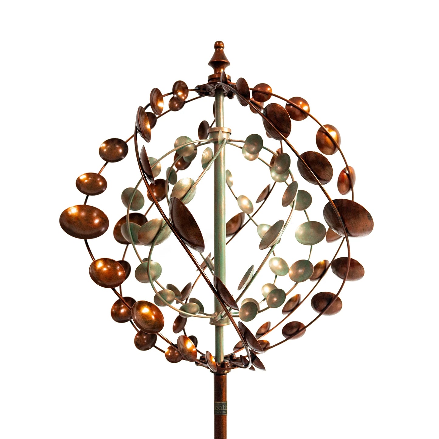 Metal Wind Spinners Outdoor Garden Art With 360 Degree Spin And Welcome Flags