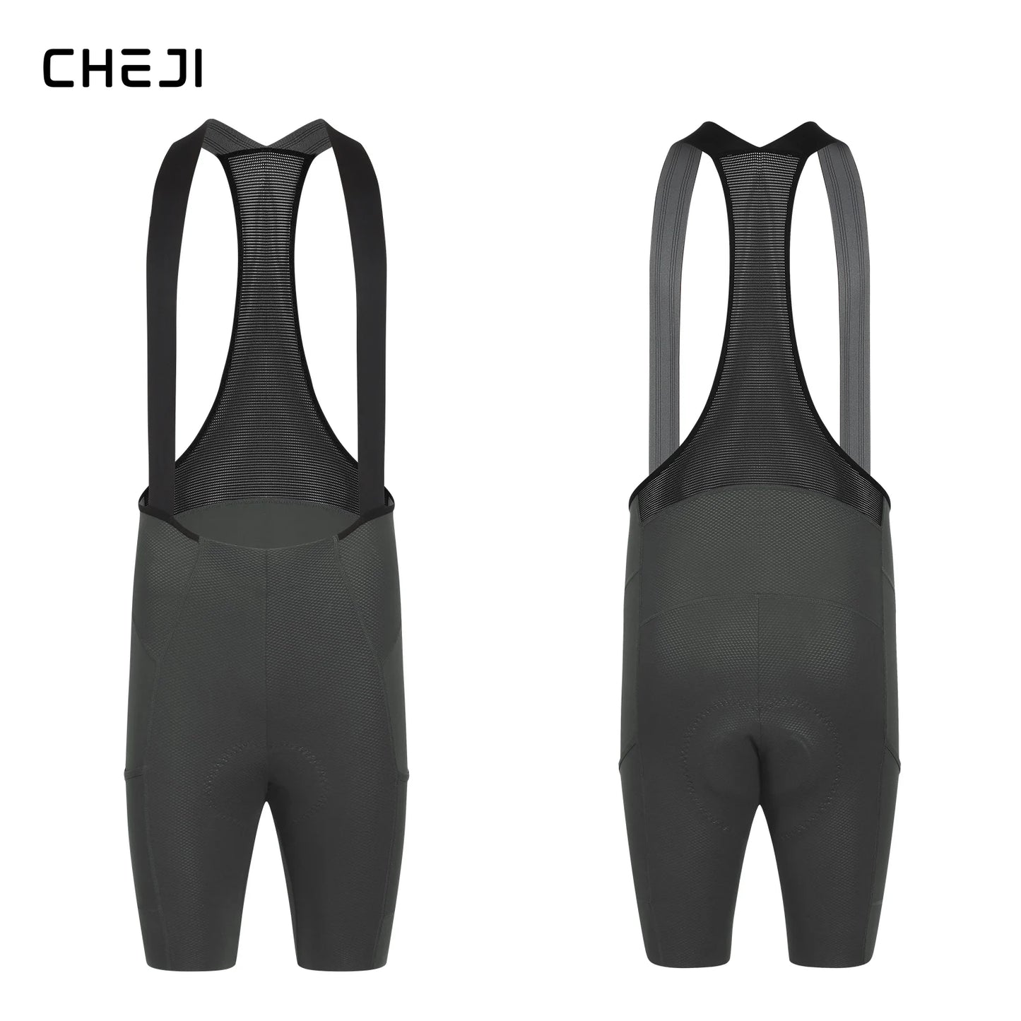 Cheji Men's Cycling Bib Shorts Seamless Quick-Drying Comfort