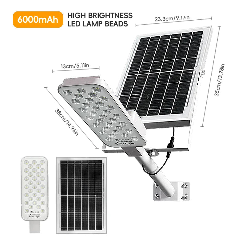 Outdoor Solar Street Lights Set With Motion Sensor And Remote