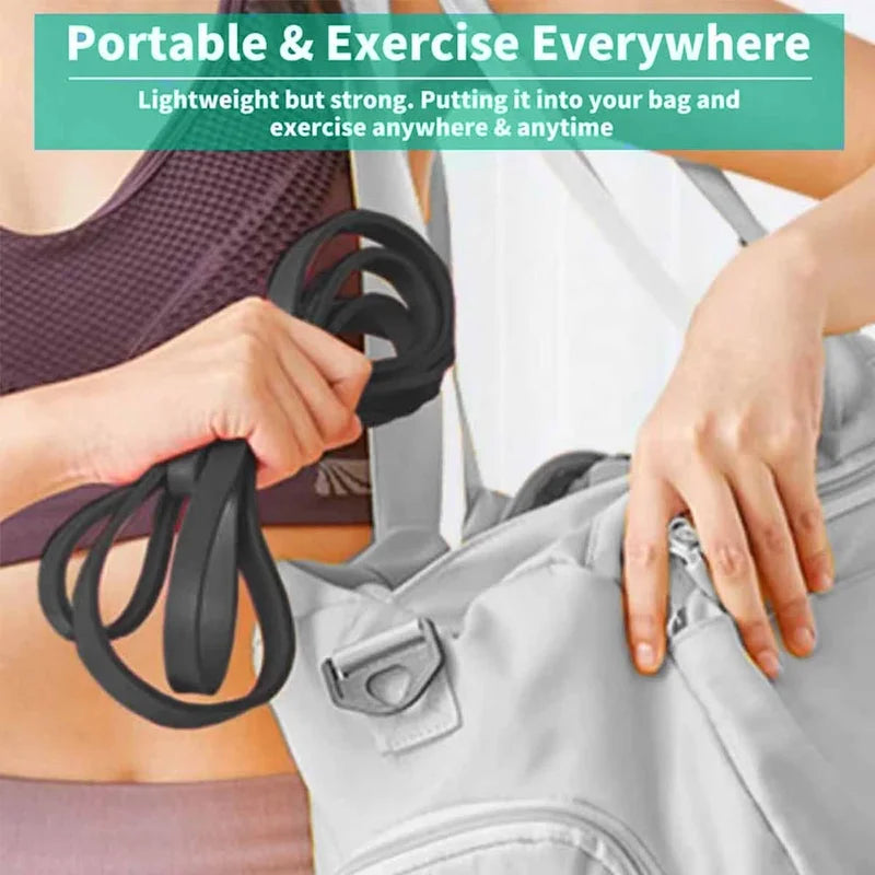 Heavy Duty Resistance Bands Set With Five Loops For Gym