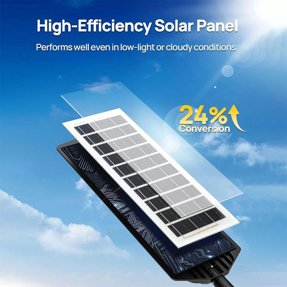 Solar LED Street Light 80000LM 192 LEDs Motion Sensor Waterproof