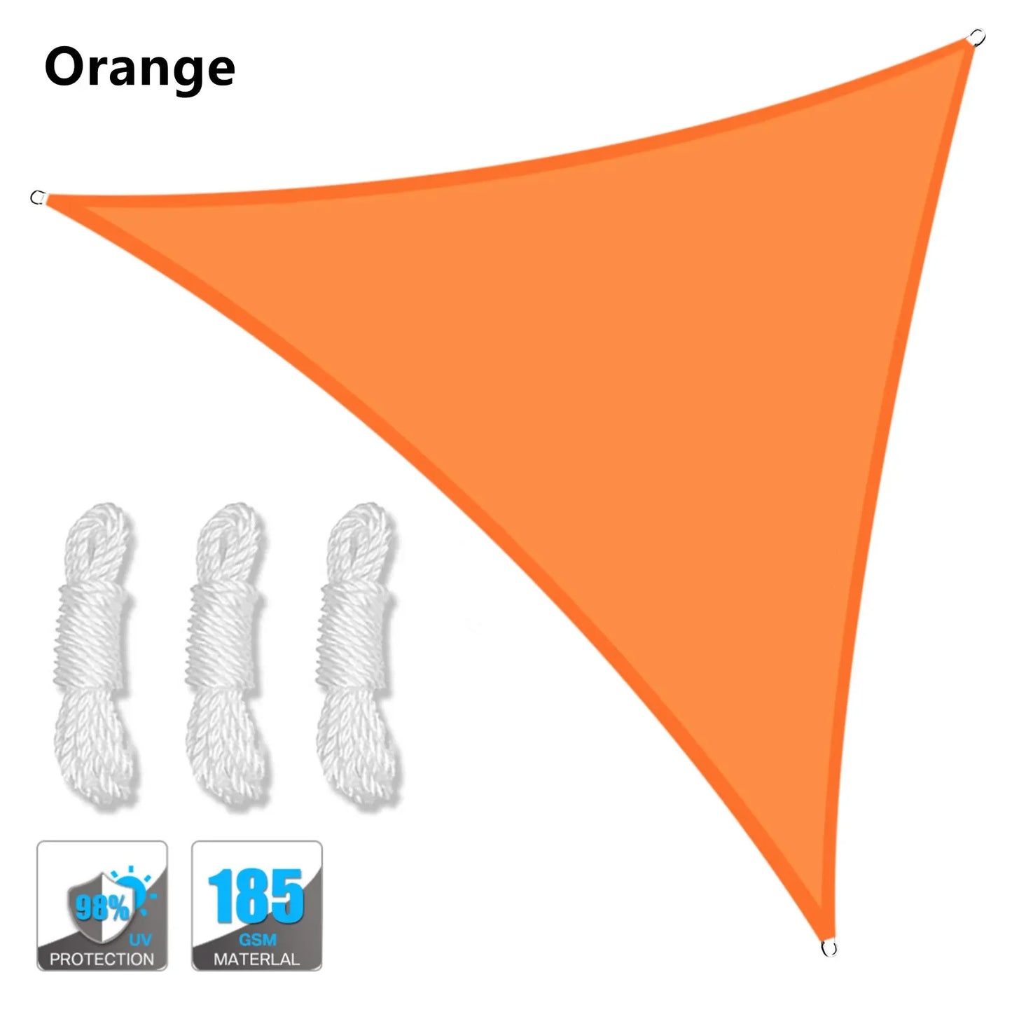 Waterproof Sun Shelter Triangle Shade Sail Canopy for Outdoor Patio