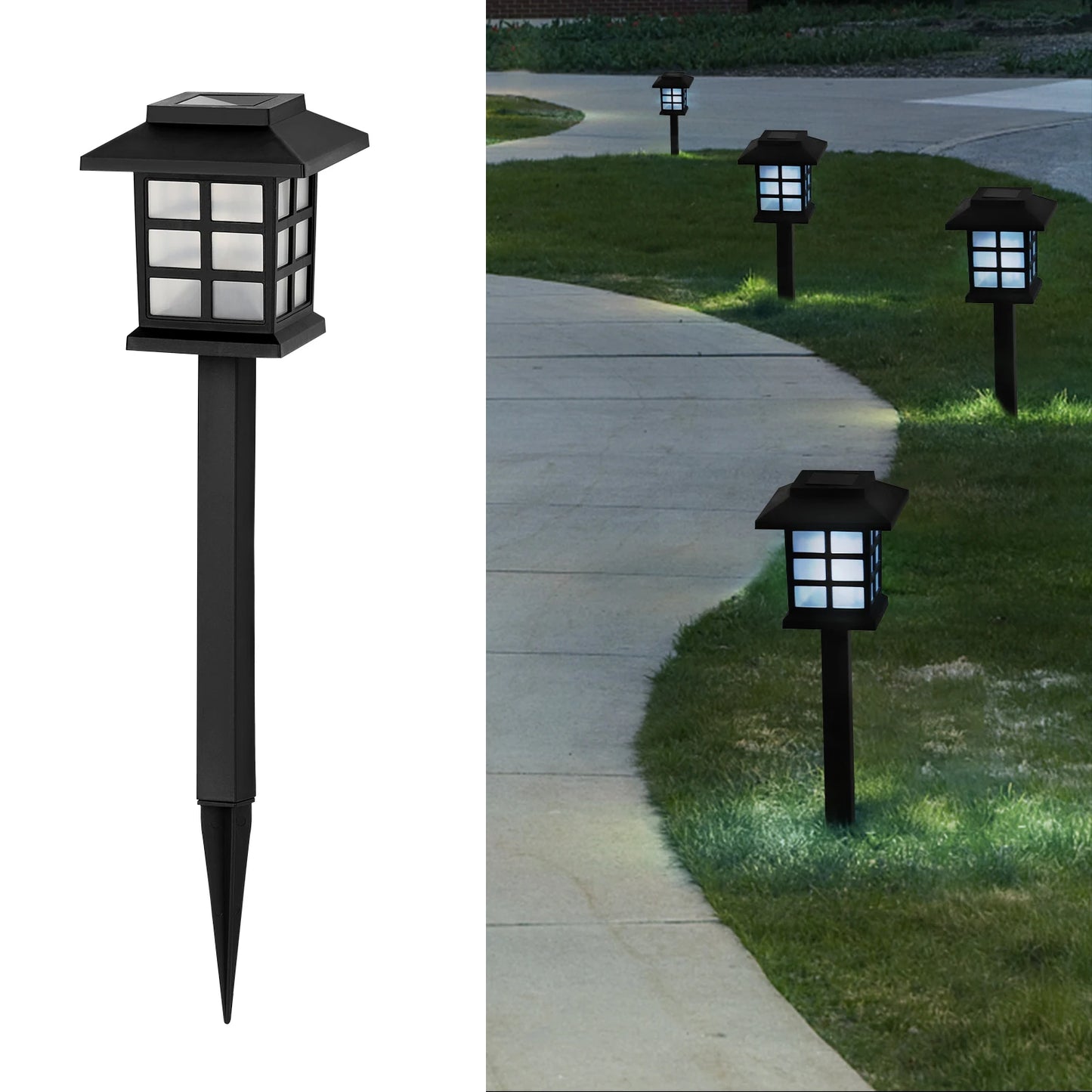 Solar Ground Plug Lights Outdoor Garden Lighting 12 Piece Set