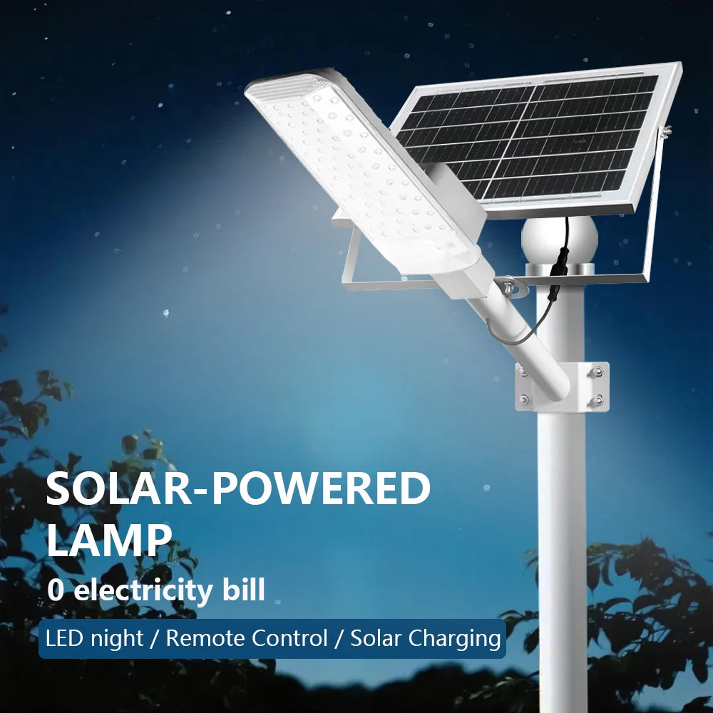 Outdoor Solar Street Lights Set With Motion Sensor And Remote