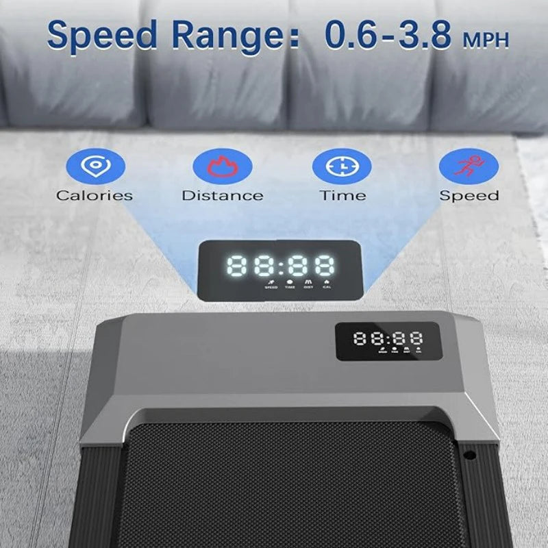 Superun 2In1 Home Treadmill 2.5HP Walking Running Fitness Machine