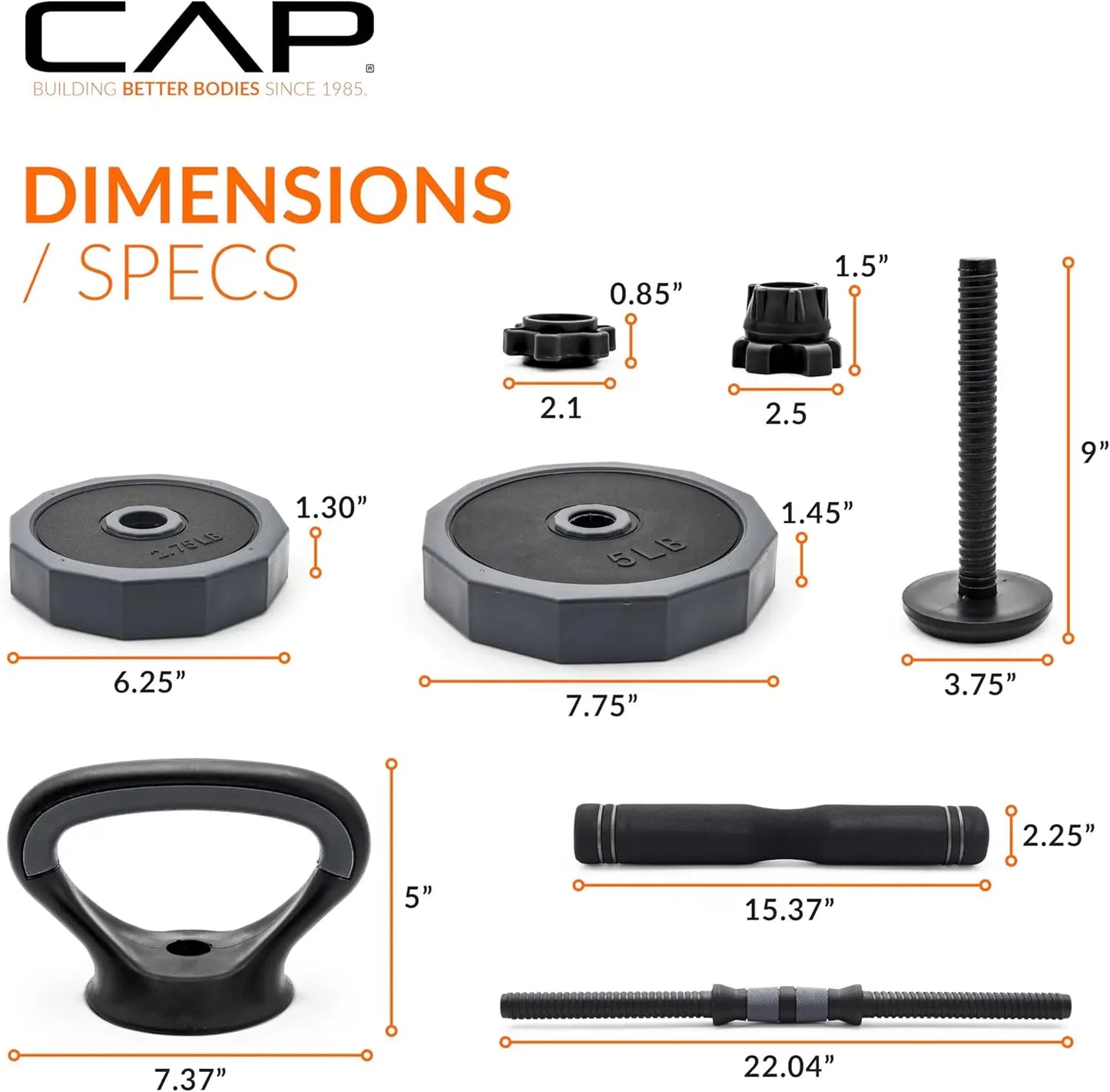 Barbell Multiuse Adjustable Weight Set For FullBody Workouts