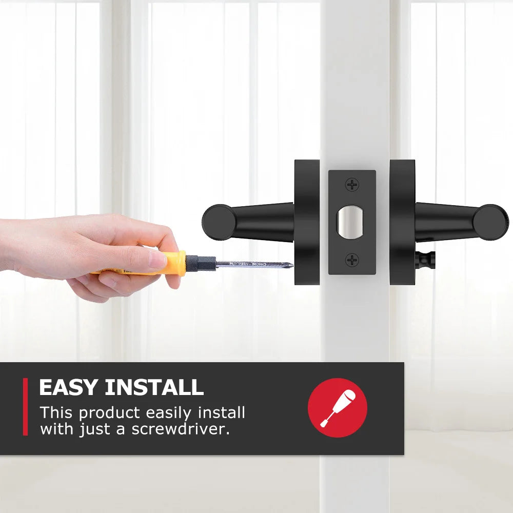 Viladepot Interior Privacy Door Handle Lever For Bedroom And Bathroom