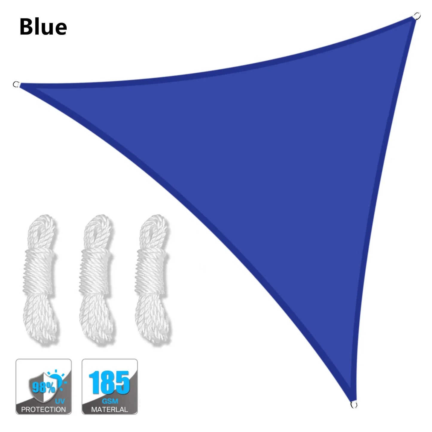 Waterproof Sun Shelter Triangle Shade Sail Canopy for Outdoor Patio