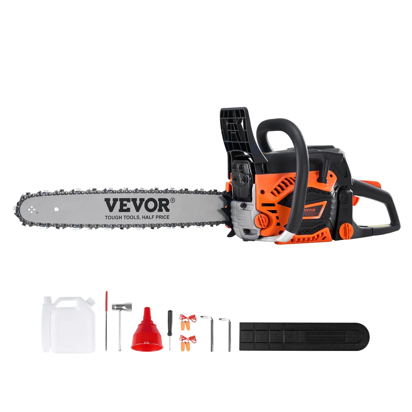 SucceBuy 52cc Gas Chainsaw Handheld 2.55HP High Strength Steel Bar