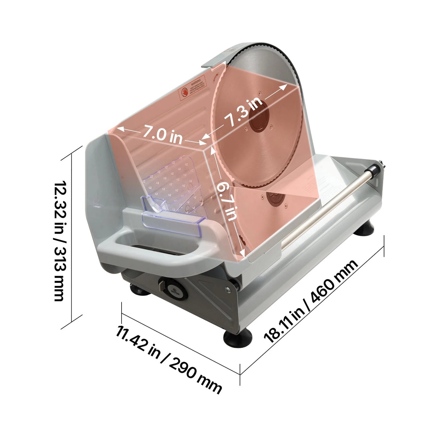 SucceBuy Electric Meat Slicer Machine With Dual Adjustable Blades