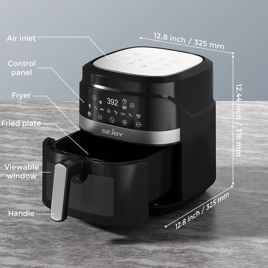 Sejoy Electric Air Fryer Oven With Versatile Cooking Functions