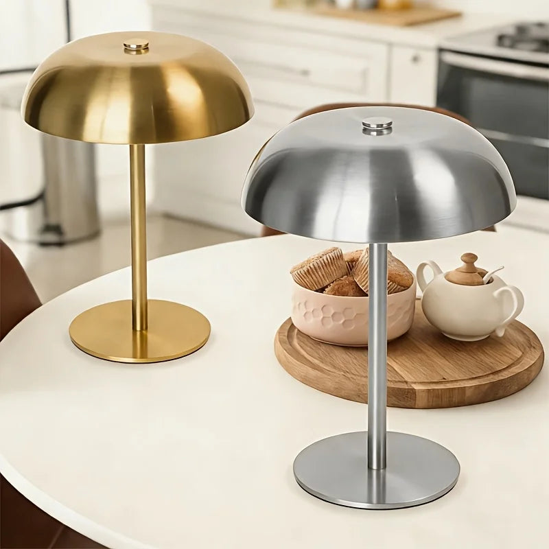 Mushroom Night Light With 3 Color Temperatures USB Rechargeable 1800mAh