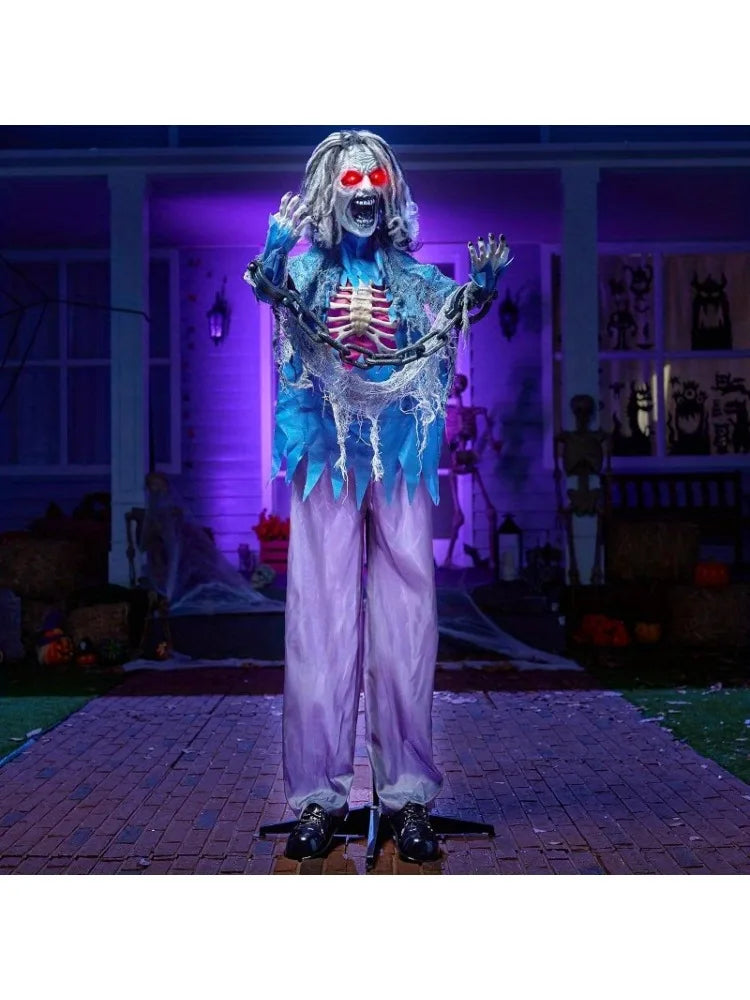Joyfy Animatronic Zombie Halloween Decoration With Lights And Sound