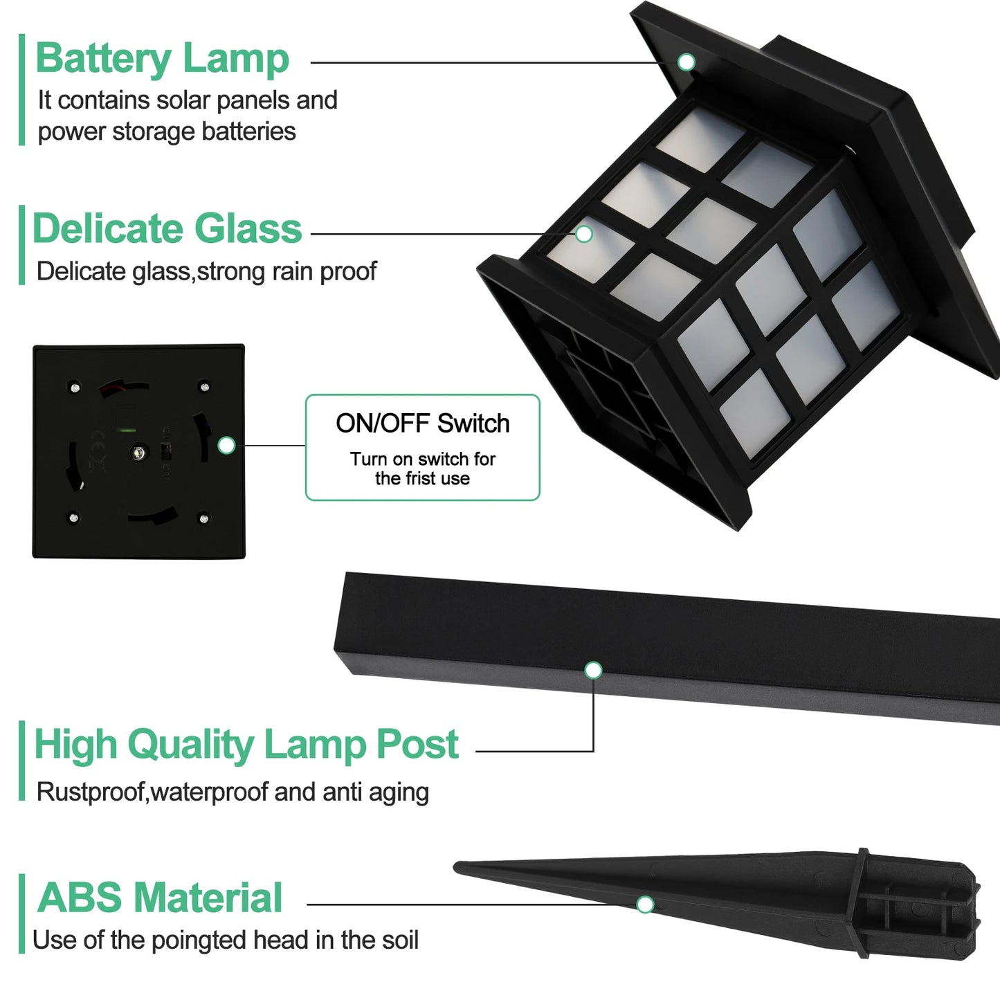 Solar Ground Plug Lights Outdoor Garden Lighting 12 Piece Set