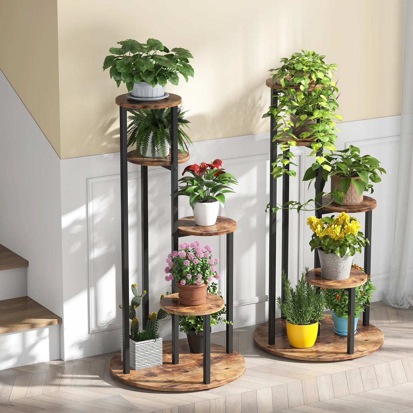 Tribesigns 4-Tier Corner Plant Stand Indoor For Multiple Potted Plants