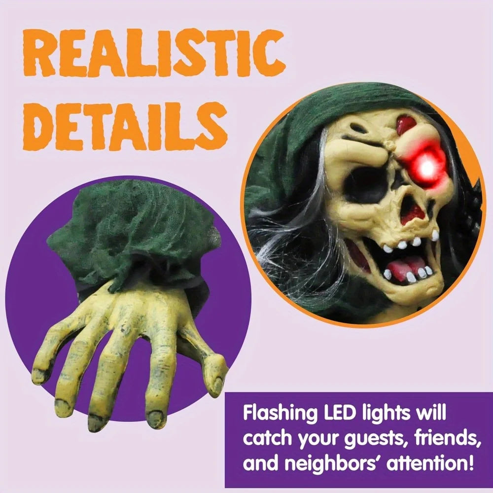 Joyfy Scary Zombie Groundbreaker Halloween Outdoor Decoration Prop