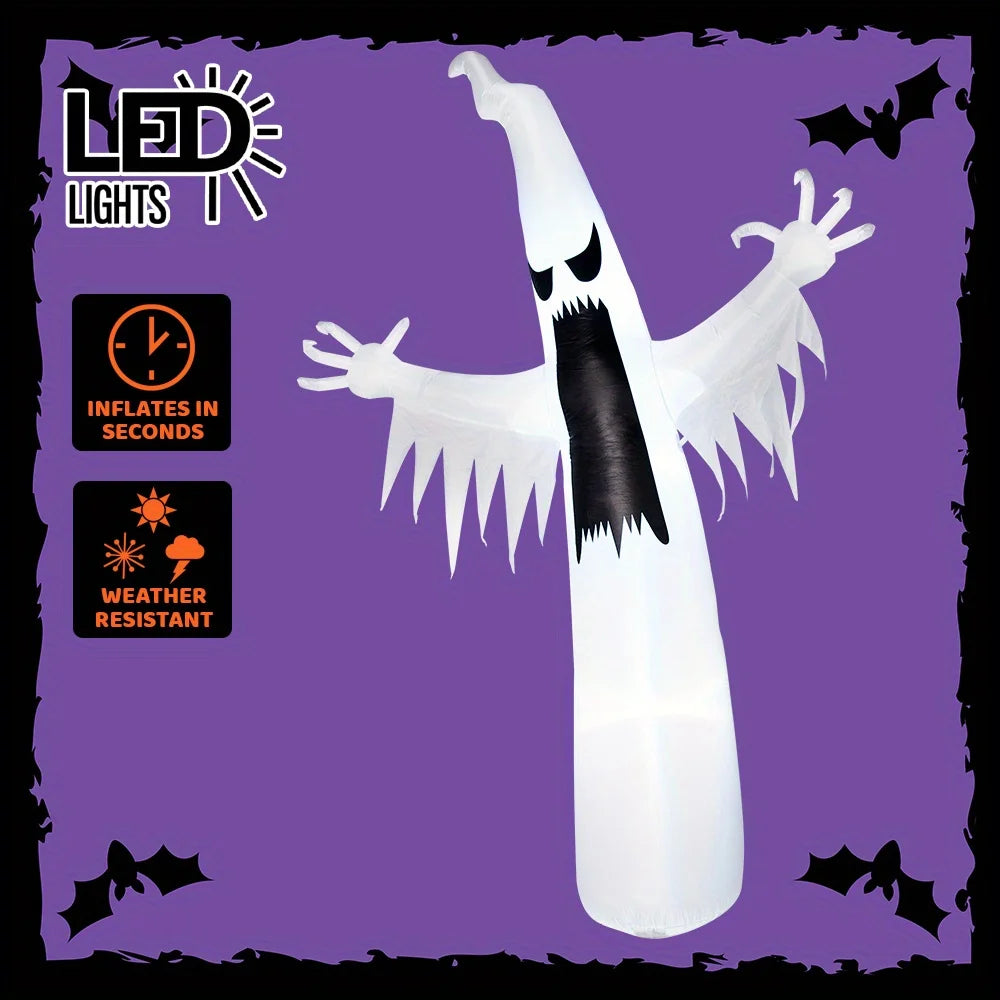 Joyfy Halloween Inflatable Ghost Yard Decor With LED Lights