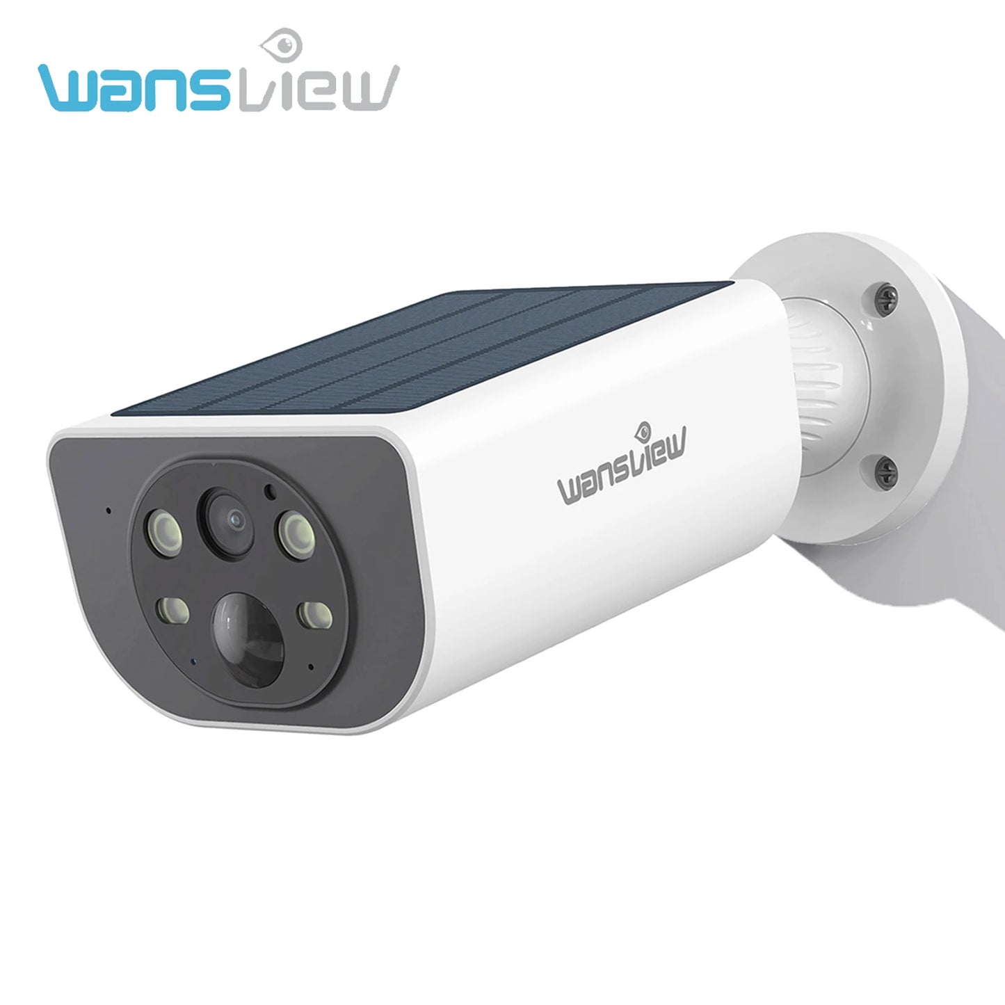 Wansview 2K Outdoor Wireless Security Camera With Battery Solar Floodlight