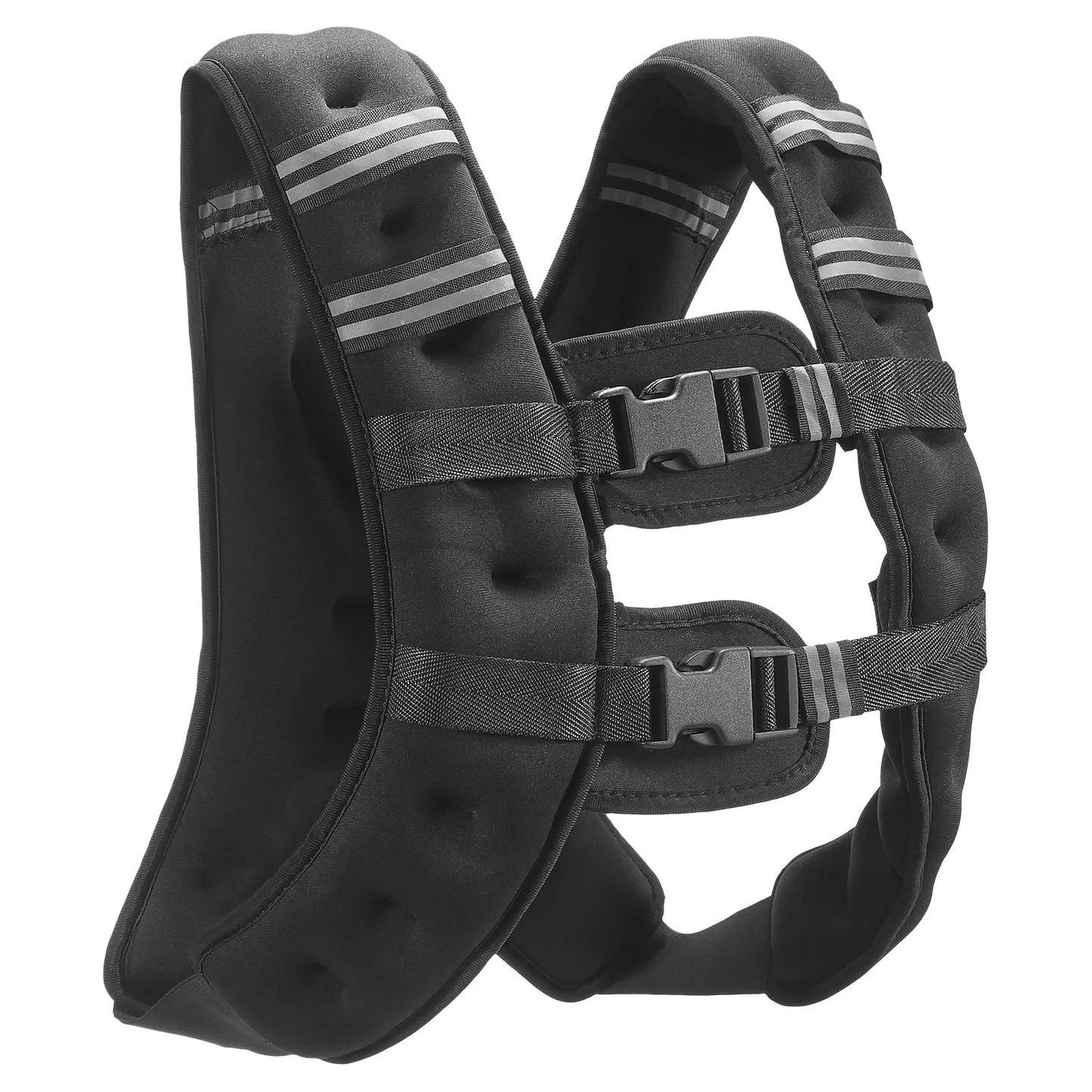 16 Lb Weighted Vest With Reflective Stripe For Men Women