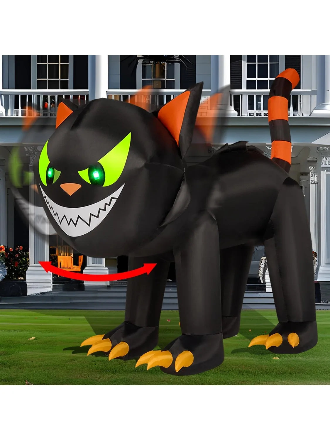 Joyfy Halloween Inflatable Outdoor Cat Decoration With Led Lights