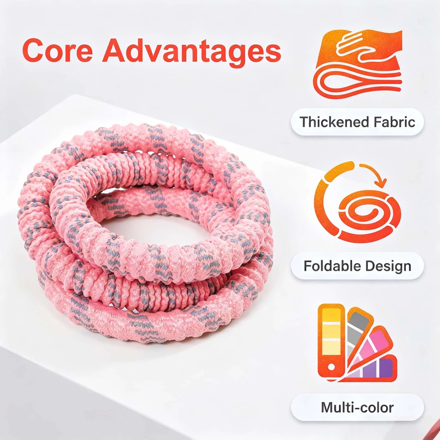 Fitness Circle Pilates Ring Foldable Silent Waist Friendly Portable