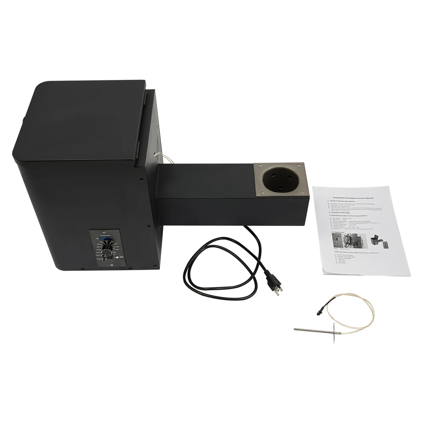 Pellet Smoker Hopper Assembly Kit With Temperature Control